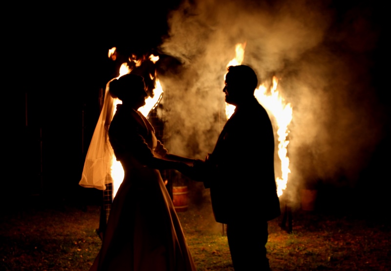 Feuervariete Feuershow Cedrus Inflamnia Hochzeitspaar Initialen 6