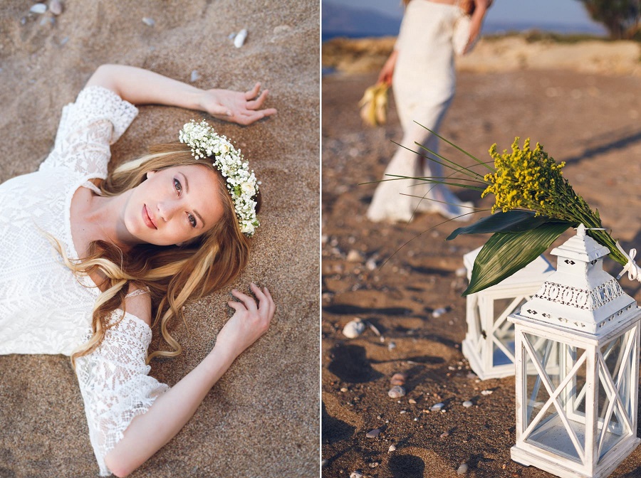 Read more about the article Sonnengelbes Styledshooting – Strandhochzeit auf Kreta