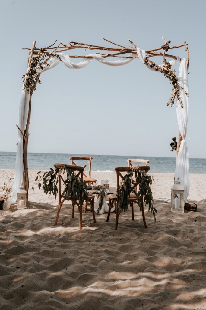 Driftwood Treibholz Traubogen Arch Wedding Hochzeit Crete Kreta Griechenland Greece