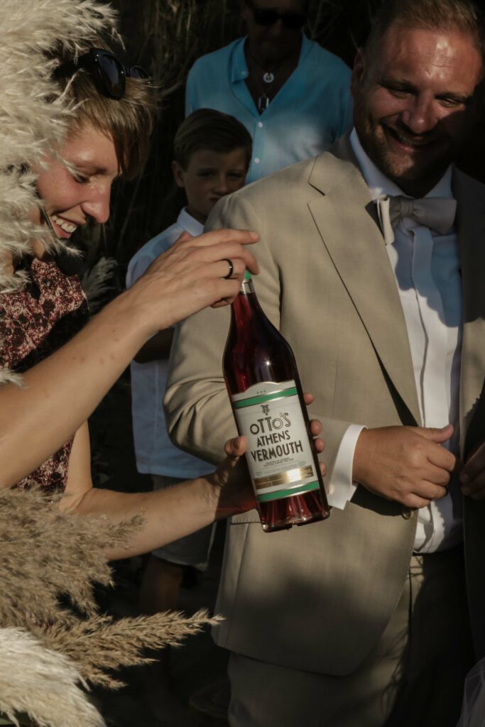 Otto´s Vermouth für Hochzeitscocktail auf Kreta am Strand
